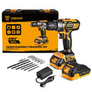 Parafusadeira Furadeira 3/8 Pol. 20V com 2 Baterias Carregador e Maleta com Acessórios – DEKO