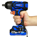 Chave de Impacto 1/2 Pol. 20V 2Ah 350Nm Variável e Reversível com Carregador Rápido Compacto - FORTGPRO