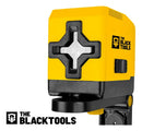 Nível A Laser Verde Esquadro Prumo Profissional 20 Metros 2 Linhas Bnl200 The Black Tools